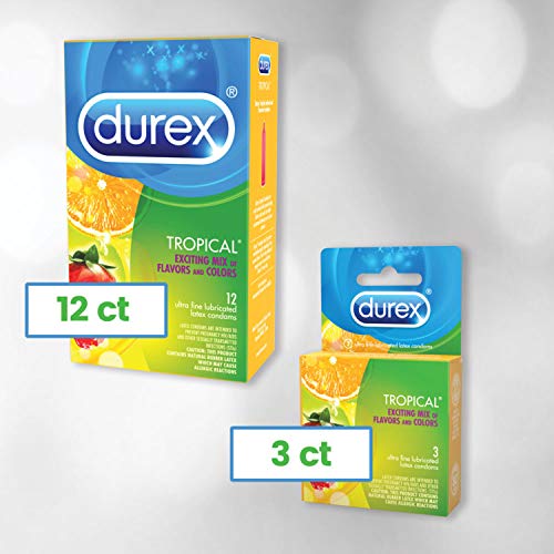 Durex Tropical Flavors Premium Condoms, 18 Count - Image 4