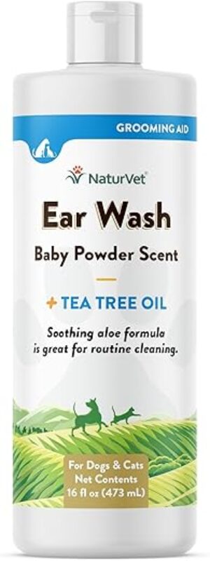 NaturVet Ear Wash Liquid For Dogs & Cats