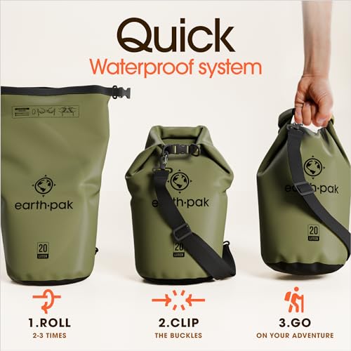 Earth Pak Waterproof Dry Bag Backpack With Phone Case - Image 5