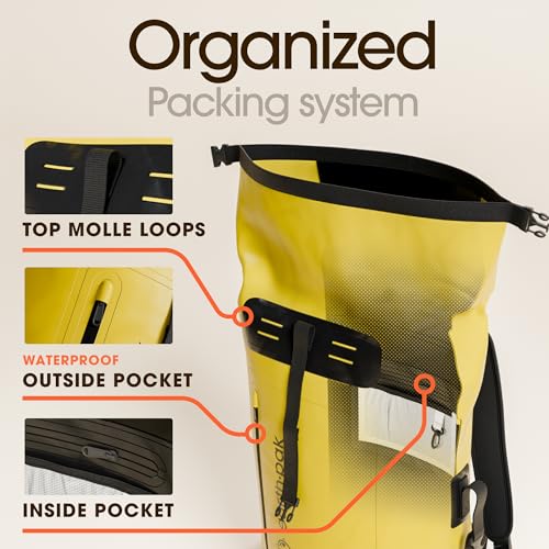 Earth Pak Waterproof Roll-Top Hiking Backpack With IPX8 Case - Image 5