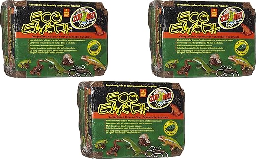 Zoo Med Eco Earth Coconut Fiber Substrate, 9 Bricks