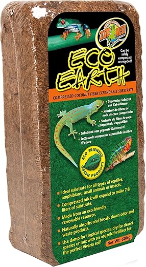Zoo Med Eco Earth For Small Animals, Single Brick