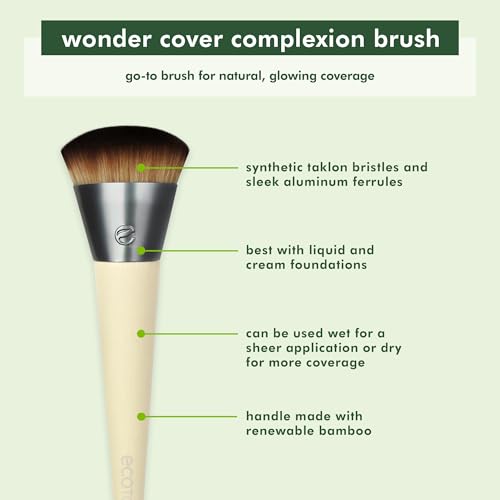 EcoTools Wonder Cover Complexion Brush, Flawless Foundation Application - Image 3