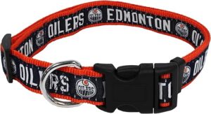 Pets First Edmonton Oilers Collar For Pets, Large