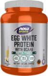 NOW Foods Egg White Protein, Vanilla Powder, 1.5-Pound