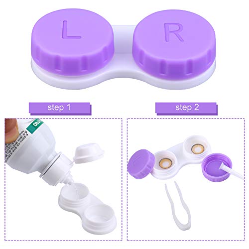 Elcoho 24 Pack Contact Lens Holder Box - Image 3