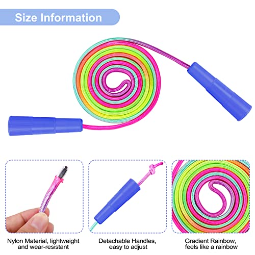 Elcoho Rainbow Jump Rope Set 7.2 Feet - Image 3