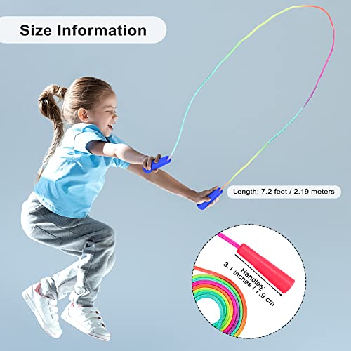 Elcoho Rainbow Jump Rope Set 7.2 Feet - Image 2
