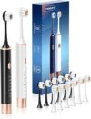 Aneebart Electric Toothbrush 2 Pack With 12 Heads