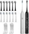 MAXWISDOM Electric Toothbrush 2 Pack With Accessories