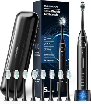 Operan Electric Toothbrush Rechargeable Sonic With Timer