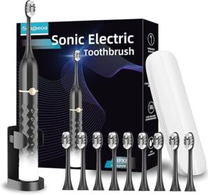 Seapeoa Electric Toothbrush Set With 10 Heads