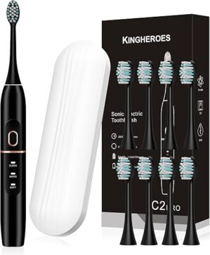 kingheroes Electric Toothbrush Set With 8 Heads