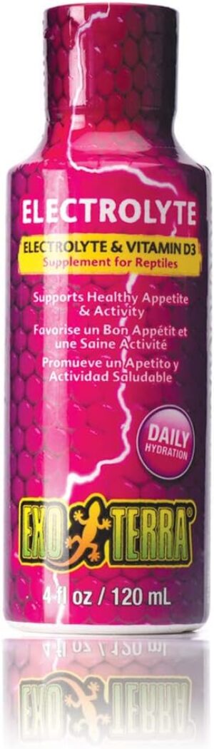 Exo Terra Electrolyte & Vitamin D3 Supplement, 120 ml