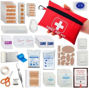 VirKech Emergency First Aid Kit, 166 Pieces