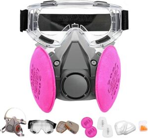 BEAUKAU Epoxy Respirator With 2091 And 6001 Filters