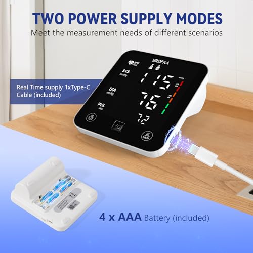 ERDPAA Smart Upper Arm Blood Pressure Monitor - Image 3