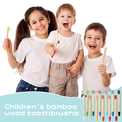 Estune Bamboo Soft Bristle Kids Toothbrushes - Image 3