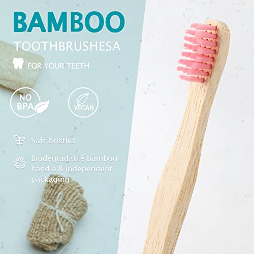 Estune Bamboo Soft Bristle Kids Toothbrushes - Image 4