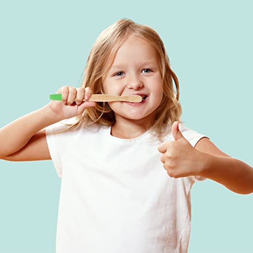 Estune Bamboo Soft Bristle Kids Toothbrushes - Image 5
