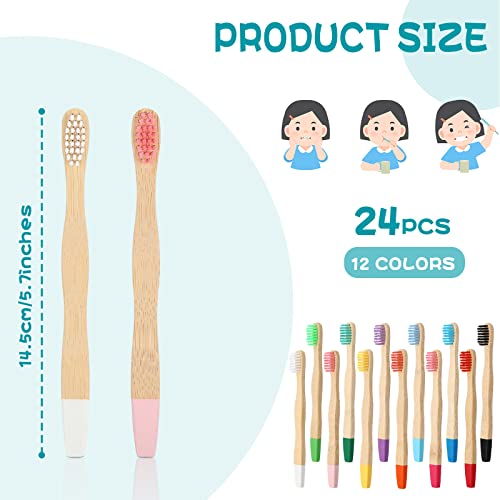 Estune Bamboo Soft Bristle Kids Toothbrushes - Image 2