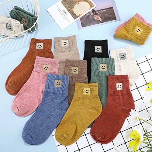 Eurzom 10 Pairs Elastic Ankle Cotton Socks - Image 2