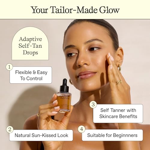 EVERYDAY HUMANS Glowing Self Tanning Drops, Fragrance Free - Image 2