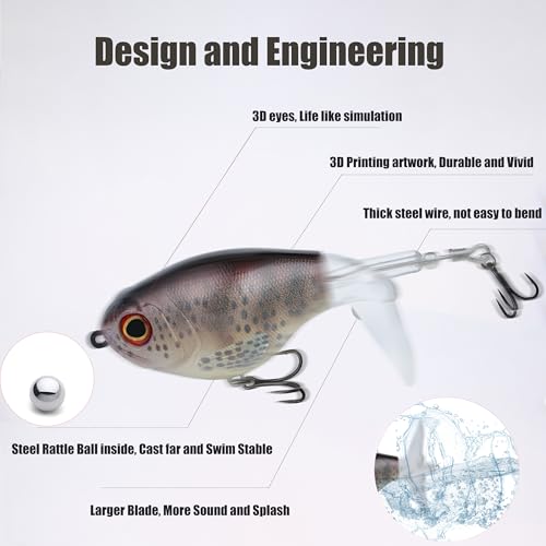 EXAURAFELIS Whopper Plopper Topwater Bass Bait - Image 5