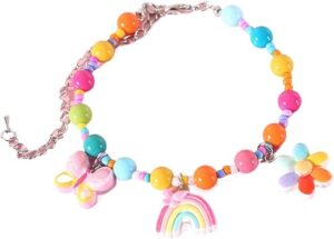 leasote Exquisite Adjustable Rainbow Cat Necklace