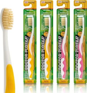 MOUTHWATCHERS Extra Soft Kids Toothbrushes, 4 Pack