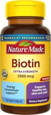 Nature Made Extra Strength Biotin 2500 mcg, 150 Softgels