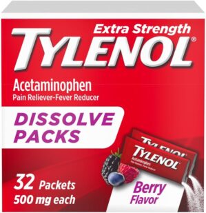 Tylenol Extra Strength Dissolve Packs, 500 mg