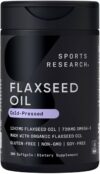 Sports Research Extra Strength Flaxseed Oil Softgels 1242mg