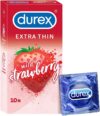 Durex Extra Thin Wild Strawberry Condoms – 10s
