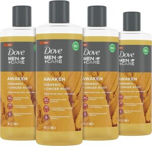 DOVE MEN + CARE Face + Body Wash Awaken Turmeric + Ginger
