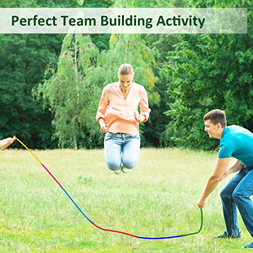 Fanhostco 16Ft Rainbow Jump Rope With Wooden Handle - Image 5