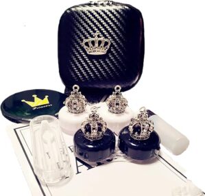 HUNWEY Fashion Contact Lens Case With Mirror