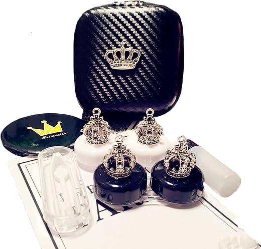 HUNWEY Fashion Contact Lens Case With Mirror