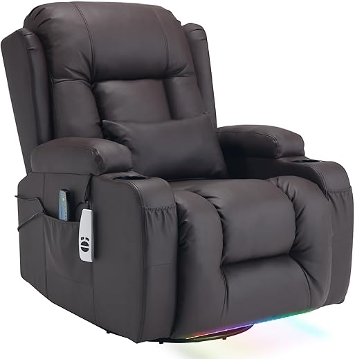 URRED Faux Leather Power Recliner Chair