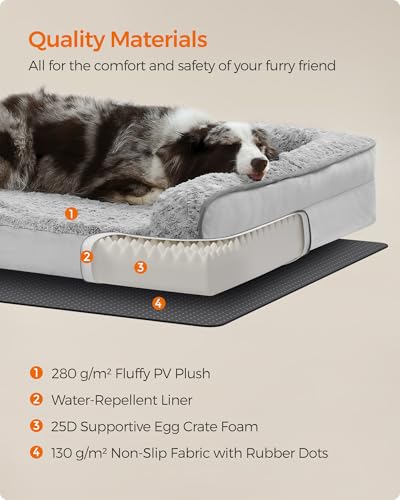 Feandrea Orthopaedic Dog Bed, Waterproof, UPGW252G01 - Image 5