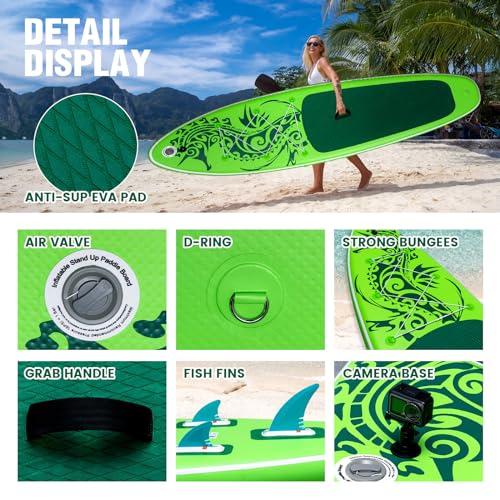 FEATH-R-LITE Inflatable Paddle Board Ultra Light Paddleboard - Image 3