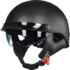 ILM Fiberglass Half Helmet With Sun Visor DOT 731