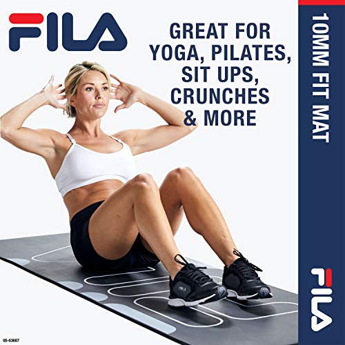 Fila Extra Thick Yoga Mat With Strap - Image 3