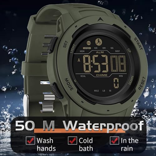 findtime Men's Digital Waterproof Sport Watch - Image 4