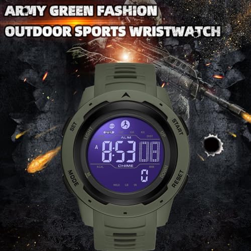 findtime Men's Digital Waterproof Sport Watch - Image 2