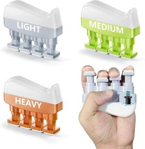 KDG Finger Strengthener 3 Pack Grip Trainer