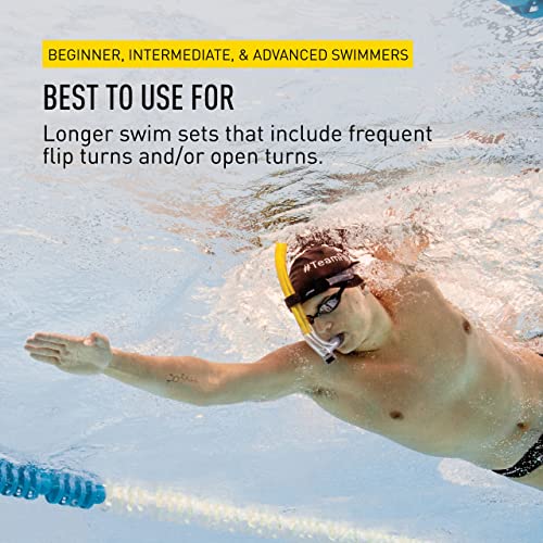 FINIS Original Center-Mount Swimmer's Snorkel, Yellow - Image 5