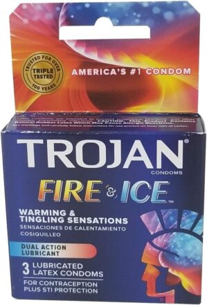 TROJAN Fire & ICE Dual Action Ultrasmooth Condoms
