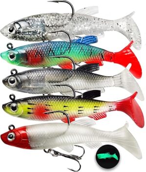 VMSIXVM Fishing Jig Head Swim Shad Lure