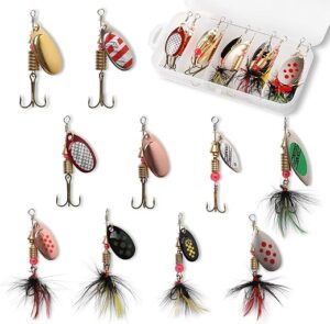HISOO FISHING LURES Fishing Lure Spinnerbait Kit With Tackle